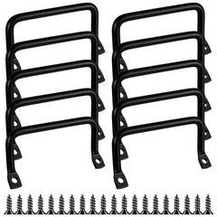 10 PCS Stainless Steel Cabinet Handles Cutting Board Matte Black Metal Pulls