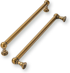 2 Pack 10 Inch Hole Center Antique Brass Cabinet Pulls Heavy Duty Solid Cabinet
