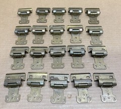 Vtg Amerock Brass Cabinet Wrap Around Hinges 7570-2 Retro Hardware Lot of 20