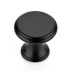 Kitchen Cabinet Knobs, Solid Zinc Pulls Pack | Solid Zinc 10 Matte Black