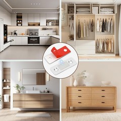 12 Pack Magnetic Cabinet Door Catches, Ultra-Thin Stainless Cabinet Door Magn…