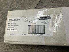 Amerock BP55323 Nickel Highland Ridge 12″ Center To Center Appliance Pull