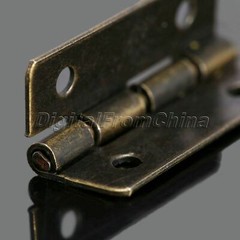 12Pcs Vintage Brass Hinges for Jewelry Chests Wine Wood Music Box Cabinet Door