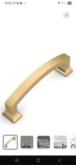 Amerdeco 10 Pack Champagne Bronze Cabinet Pulls 4″ Hole Center