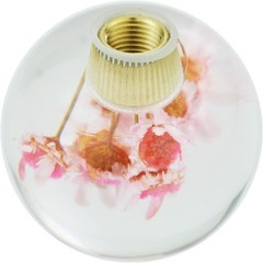 Flower Crystal Ball Shape Gear Lever Shifter Grip Knobs Round Car Color: Pink