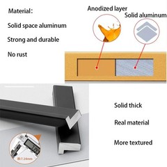 12 PCS Black Cabinet Handles Drawer Pulls 5 Inch 128mm Hole Centers Solid Core