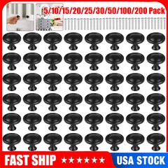 Matte Black Kitchen Cabinet Cupboard Door Knobs Bathroom Drawer Handle Pulls US