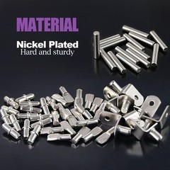 Shelf Pins Kit – 120 Nickel Plated Peags for Home & Furniture, 4 Styles