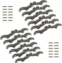 12 Pcs Bronze Drawer Pulls 3 Inch, Rustic Antique Handles for Cabinets & Drawers