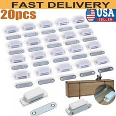 lot 20 Small Magnetic Door Catches Kitchen Cupboard Wardrobe Cabinet Latch Catch