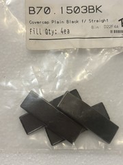 Blum 70.1503BK CLIP Top Straight Arm Hinge Cover Caps Black Onyx Steel Lot of 4