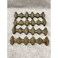 Vtg Belwith Brass Cabinet Drawer Pulls Set of 4 Ornate Traditional 7″ Handles