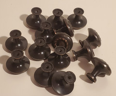 AMEROCK ANTIQUED COPPER BRASS? CABINET DRAWER PULL HANDLES LOT/15 KNOBS HARDWARE