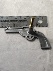 SET of 2 Western COWBOY GUN Southwest Mancave Pistol Handle Drawer Pull KNOBS