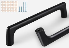 Matte Black 5in. (128mm) Cabinet Handles for Drawers and Doors