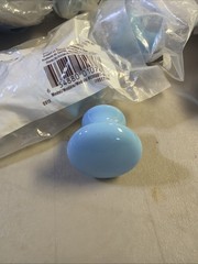 Style Selections 0228183 Blue Finish Knob with Screw-Acabado Blue-NEW