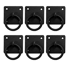 Renovators Supply Manufacturing Black Wrought Iron Mission Cabinet Ring Pull …