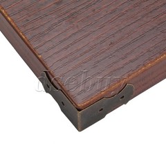 100PCS 24x13mm Vintage Bronze Case Box Corner Guards Edge Cover Small Size