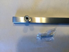 Stainless Steel Square T Bar Cabinet / Drawer Pull knobs W Screws 10 Inch Length