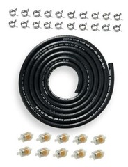 1/4 Fuel Hose Line NBR Reinforced SAE J30R7 30 Feet Rubber 1/4 Inch 30 Feet