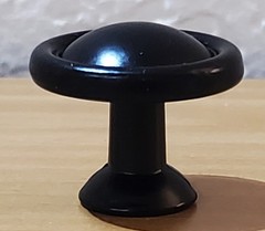 FarBoat 15 Pack Black Cabinet Knobs Classic Round Drawer Pulls Handles Hardware