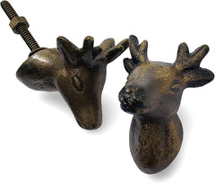 ‘S Cast Iron Knobs Pack of 2 | Antique Iron Cabinet Handles Kitchen
