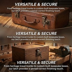 8pcs Storage Chest Lock Latches: Retro Latch Lock Left and Right Buckle –