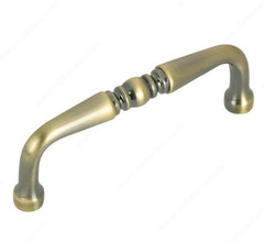 Lot of 8 Richelieu Solid Brass 3” Cabinet Drawer Pulls BP1450-AE Antique English