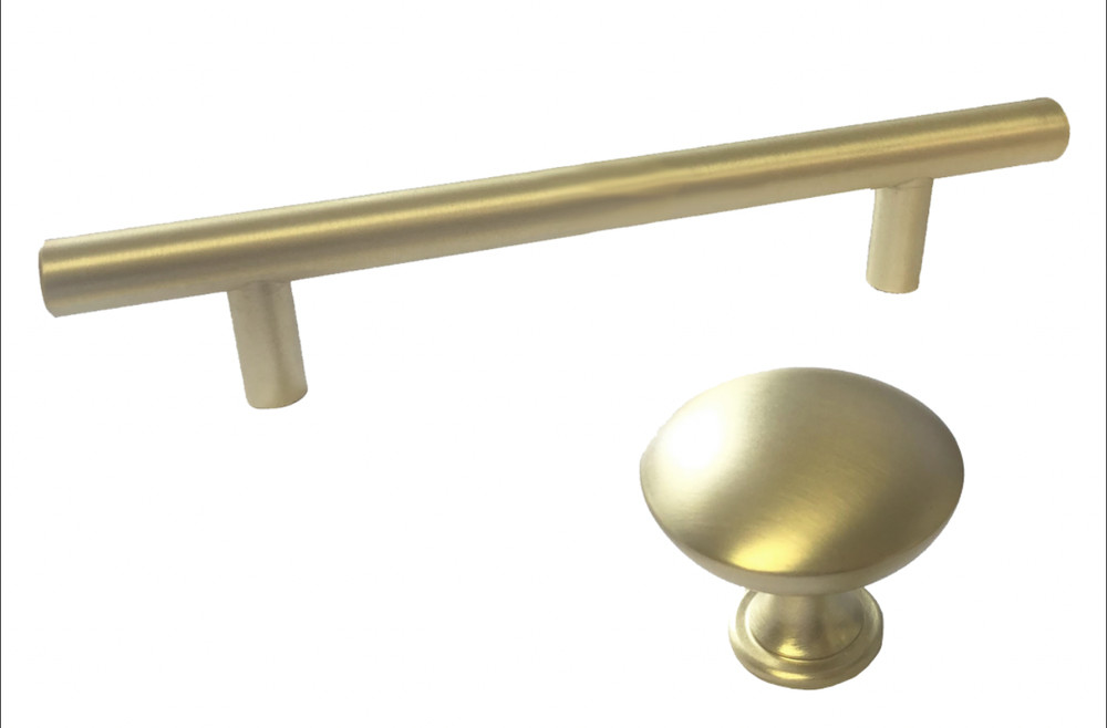 Knob Bar Pull Handle Kitchen/Bath Cabinet Drawer Door Hardware Matte Gold