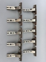 Hettich 10 X 45 Degree Nickel Overlay Cabinet Hinge Euro Style Germany