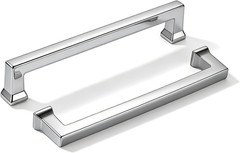 10 Pack 6Inch(152Mm) Hole Center Polished Chrome Cabinet Pulls Heavy-Duty Solid