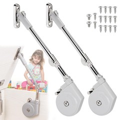 2 Pack | Soft Close Hinges for Toy Boxes, Wooden Chests, Cedar Storage, Trunk…