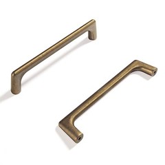 6 Pack Antique Brass Zinc Alloy Cabinet Pulls 5.04″ 128mm Hole Center