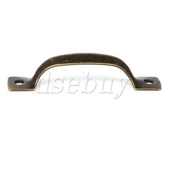 40 x Jewelry Box Door Drawer Mini Arched Pull Handle Bronzy Hardware 52x11mm