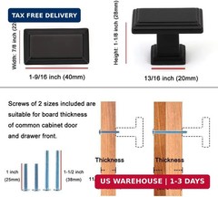 KOOFIZO 10 Pack Oil Rubbed Bronze Cabinet Knobs Rubbed Bronze Drawer Knobs K07 R