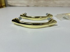 Lot of 4 Radiance 3″ Center Arch Drawer Pulls Finish Polished Brass with Screws