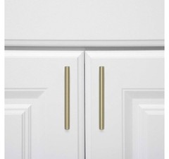 Amazon Basics Euro Bar Cabinet Handle (1/2-inch Diameter)5.38-inch Length – 25 P