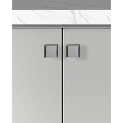 Accent Series 1 In. Modern Polished Chrome Square Cabinet Knob (10-Pack)