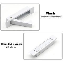 Pocket Pull Handle, Edge Pull, Professional Stainless Steel 304, Flush Mount …