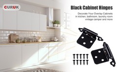 Brand New US Stock Black Soft Close Overlay Cabinet Hinges for Kitchen Cupboard
