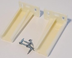 One Pair KTHR9000RL Rear Drawer Track Socket Mounting Back Plates Brackets