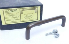 10 PACK – Vintage Colonial Solid Brass 752-US10B BRONZE 3-1/2″cc Cabinet Pull ES