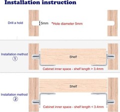 Shelf Support Pegs, 50 Pcs Shelf Pegs with Hole, 5Mm (1/5 Inch) Cabinet Shelf Br