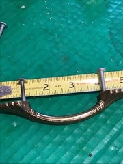 Lot of 2 Amerock 1333 Elegance Brass Cabinet Pull Handle Pat Pending w/ Screws