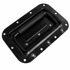 1pc Black Flight Case Recessed Spring Loaded Pull Handle Furniture Hardware A…