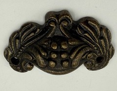 Vintage Ornate Cast Iron Cup Cabinet Single Pull Drawer Handle Victorian Style