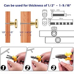 30 Rustic Kitchen Knobs – Gold Round Pulls – Solid Design for Cabinets