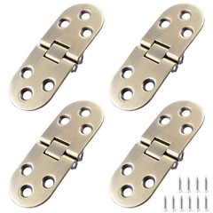 Auvotuis 4Pcs Heavy Duty Folding Table Hinges, Bronze Sewing Machine Flip Top…