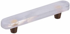 Schaub and Company 211063TW Fused Glass 4″ Center to Center Artisan Modern Oval