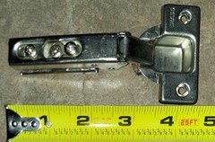 Grass 2625081 1006-30 Cabinet Door Hinge 120° Slide-On Self Close Kitchen Hinges